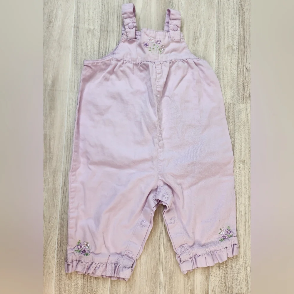 Vintage Carter's 6 Month Light Purple Baby Overalls